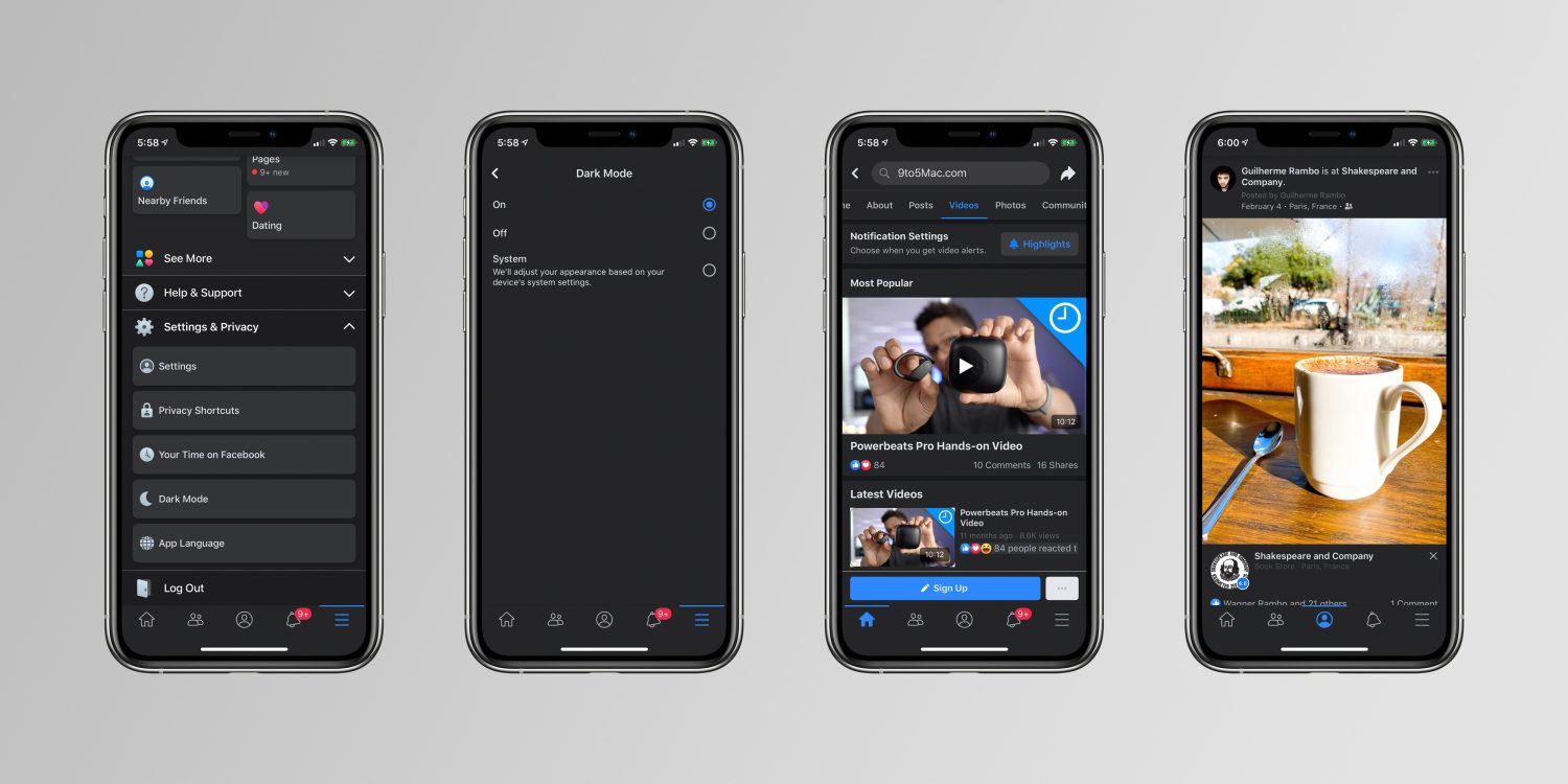 Cuộc sống số - Facebook sẽ “nhuộm đen” giao diện với chế độ “Dark Mode”