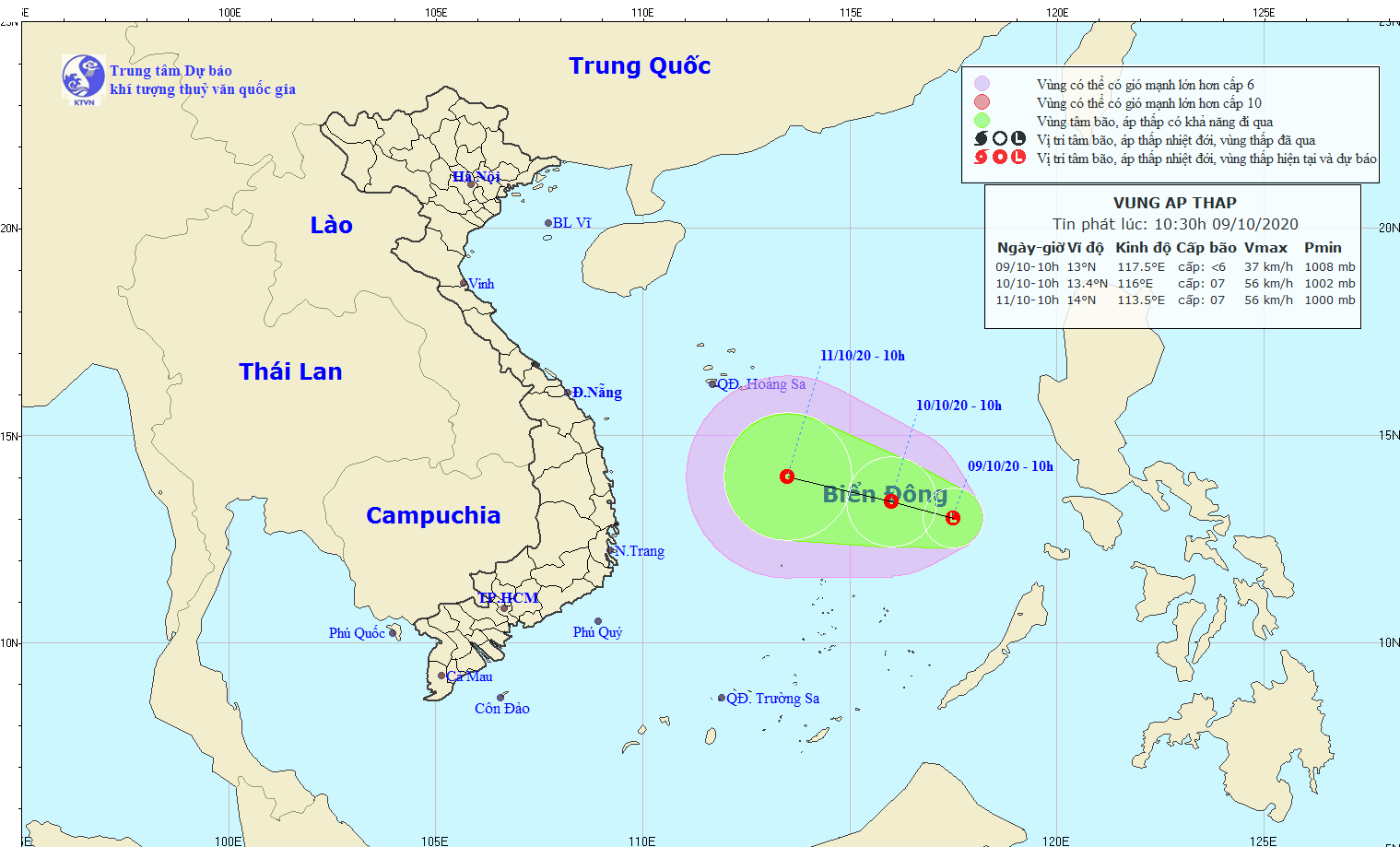 Tin nhanh - Miền Trung mưa chưa dứt, áp thấp mới đã xuất hiện trên Biển Đông