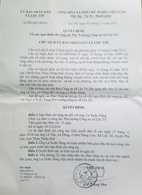 An ninh - Hình sự - Tạm đình chỉ công tác Phó trưởng công an xã 9X 'đụng tay' khiến dân nhập viện (Hình 2).