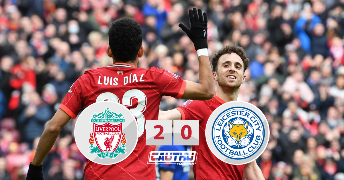 Thể thao - Kết quả Liverpool 2-0 Leicester: Jota giúp Liverpool bám sát Man City