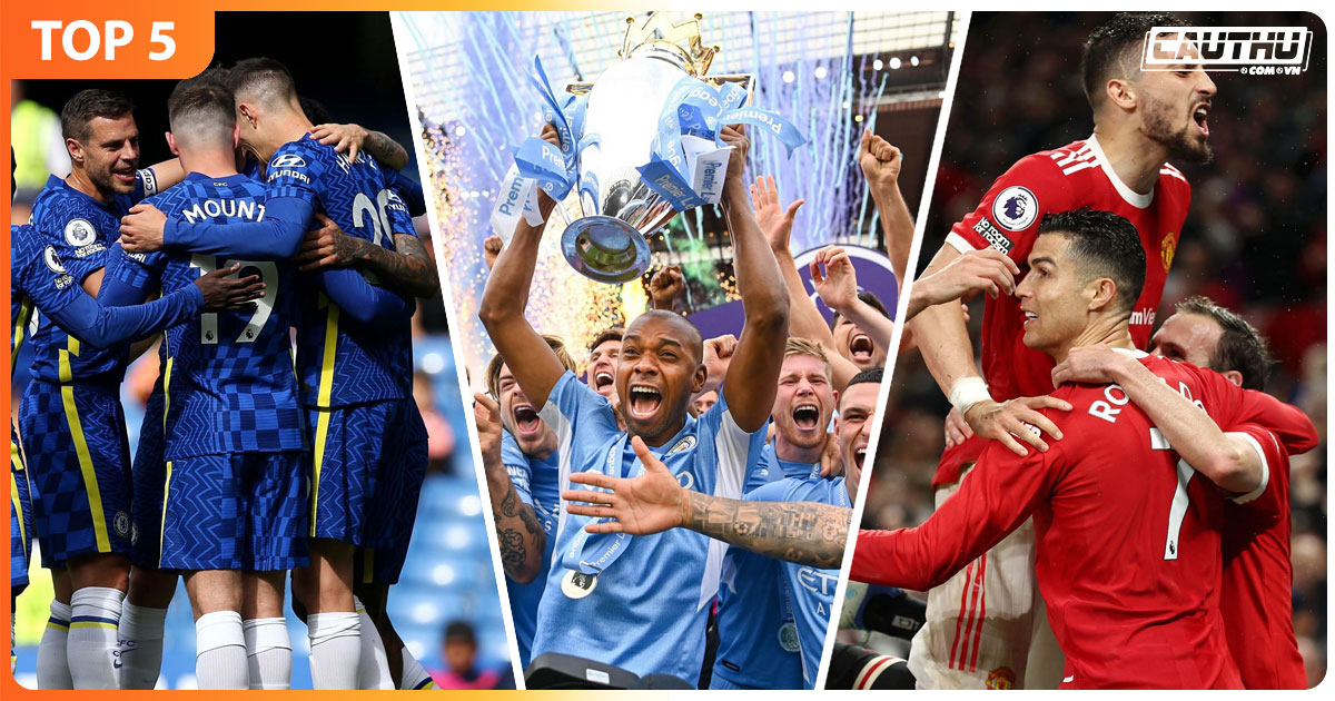 Bóng đá Anh - Top 5 CLB giữ ngôi số 1 trên BXH lâu nhất tại Premier League 2021/22