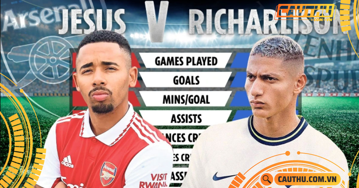 Bóng đá Anh - So sánh Jesus vs Richarlison: Tân binh nào đáng tiền hơn?