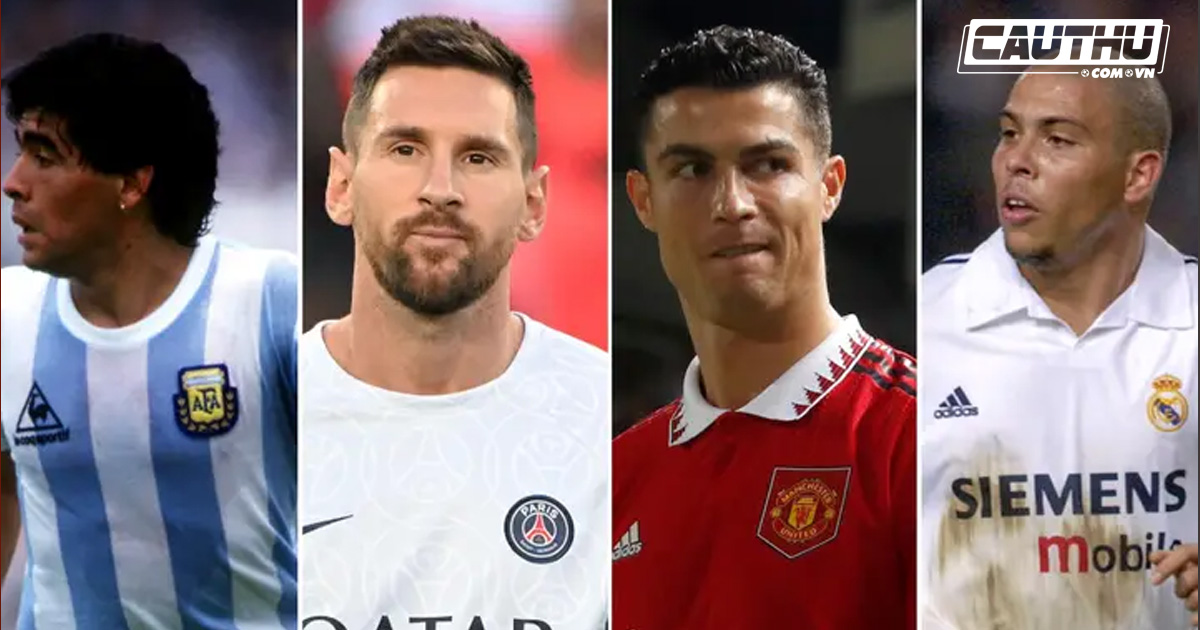 Giải khác - Messi đứng số 1, Ronaldo thứ 3 trong top 100 vĩ đại nhất lịch sử