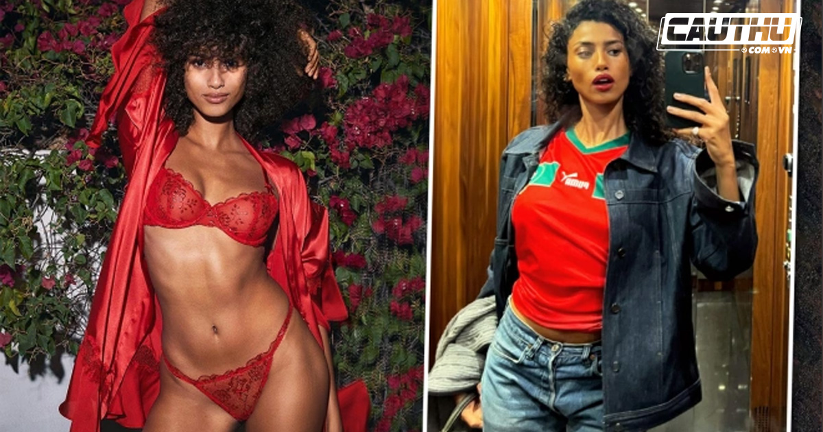 Hậu trường - Thiên thần Victoria's Secret cổ vũ ĐT Morocco theo cách đặc biệt