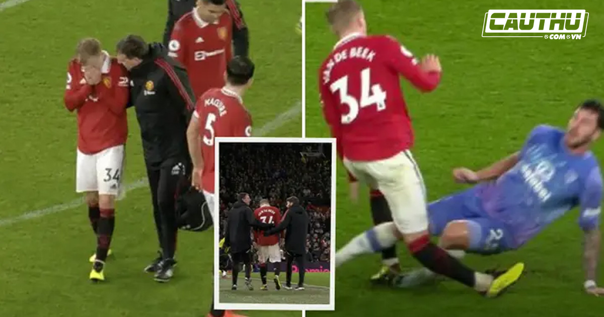 Bóng đá Anh - Van de Beek rời sân trong lần thứ 2 được đá chính tại Premier League