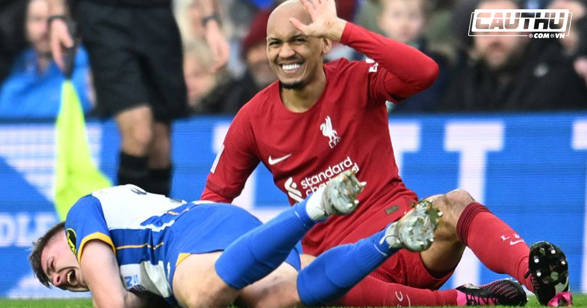 Bóng đá Anh - Fabinho may mắn thoát thẻ đỏ ở trận thua Brighton