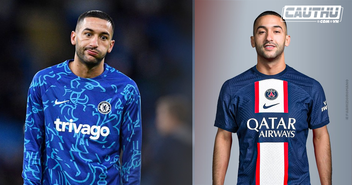 Bóng đá Anh - PSG hụt Ziyech vì Chelsea đăng ký quá muộn