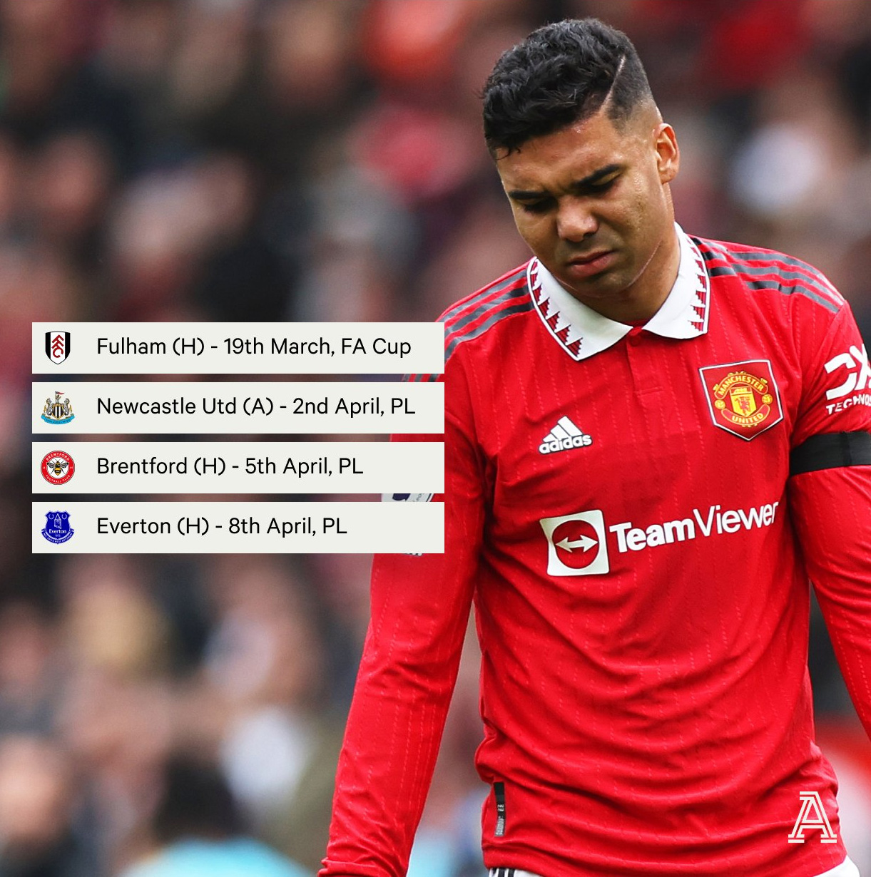 Bóng đá Anh - MU đã chật vật khi vắng Casemiro như thế nào? (Hình 2).