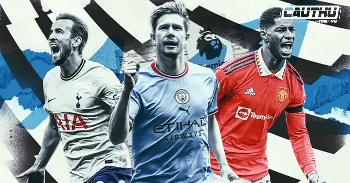 Bóng đá Anh - Rashford, De Bruyne & top 5 cầu thủ hay nhất NHA 2022/23