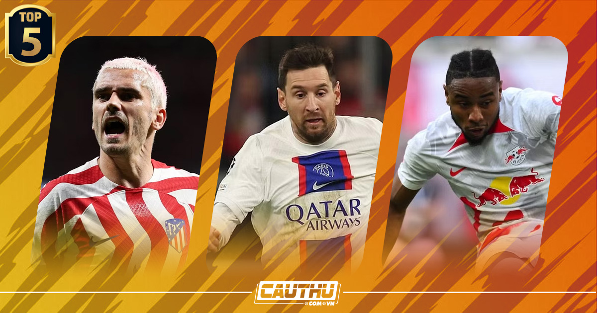 Giải khác - Top 5 Cầu thủ giành nhiều giải Cầu thủ xuất sắc nhất mùa 2022-23