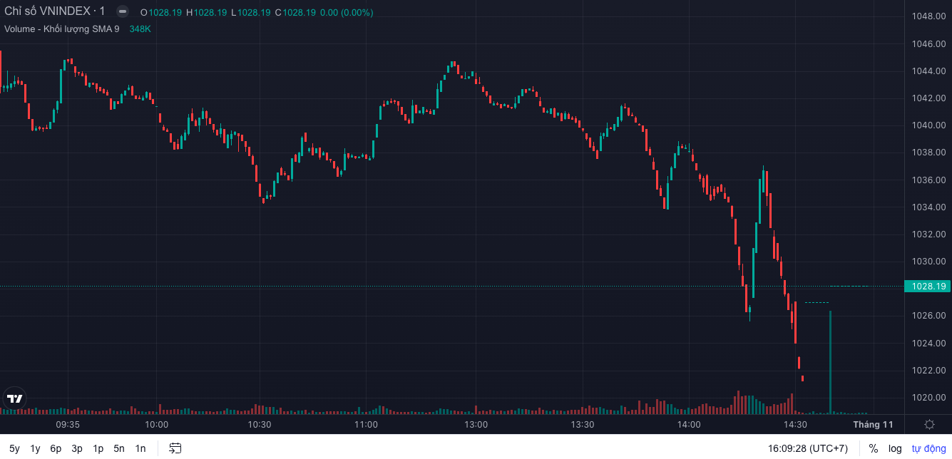 Tài chính - Ngân hàng - VN-Index rơi 14 điểm, cổ phiếu bán lẻ đồng loạt 'lau sàn'