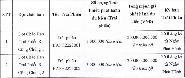 Hồ sơ doanh nghiệp - BaF Việt Nam muốn huy động 600 tỷ đồng từ trái phiếu