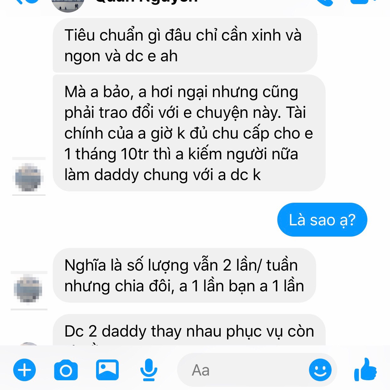 Dân sinh - 'Bóng ma bố nuôi Sugar Daddy” - Kỳ 2: Hé lộ về “đại gia phố cổ” và  hợp đồng  hai bố nuôi chung một sugar baby (Hình 3).