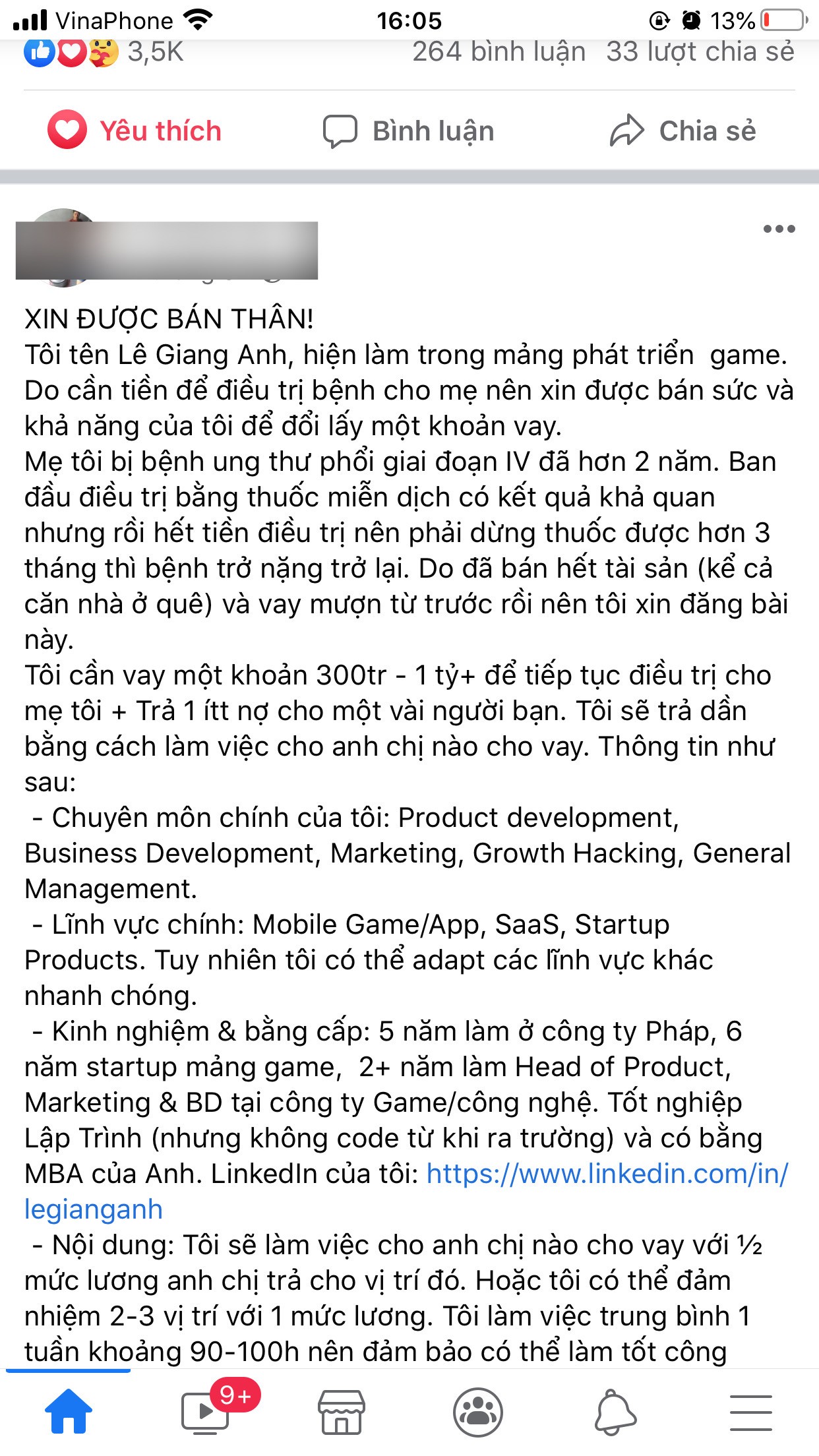 Gia đình - Chàng trai từng viết tâm thư “xin bán thân' cứu mẹ giờ ra sao?