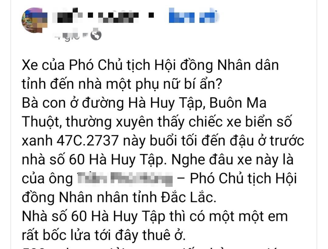 Sự kiện -  Bác thông tin lãnh đạo HĐND tỉnh Đắk Lắk sử dụng xe công vào việc riêng