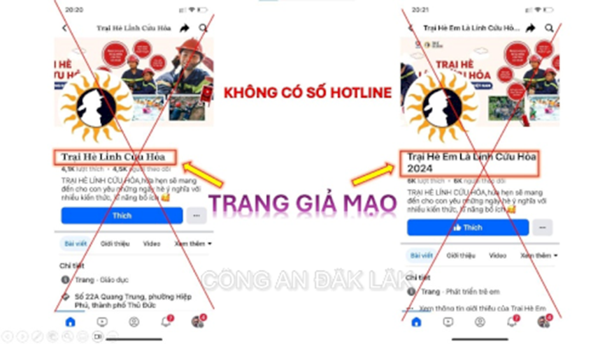 An ninh - Hình sự - Đắk Lắk: Xuất hiện chiêu mạo danh “trại hè lính cứu hỏa” để lừa đảo (Hình 2).