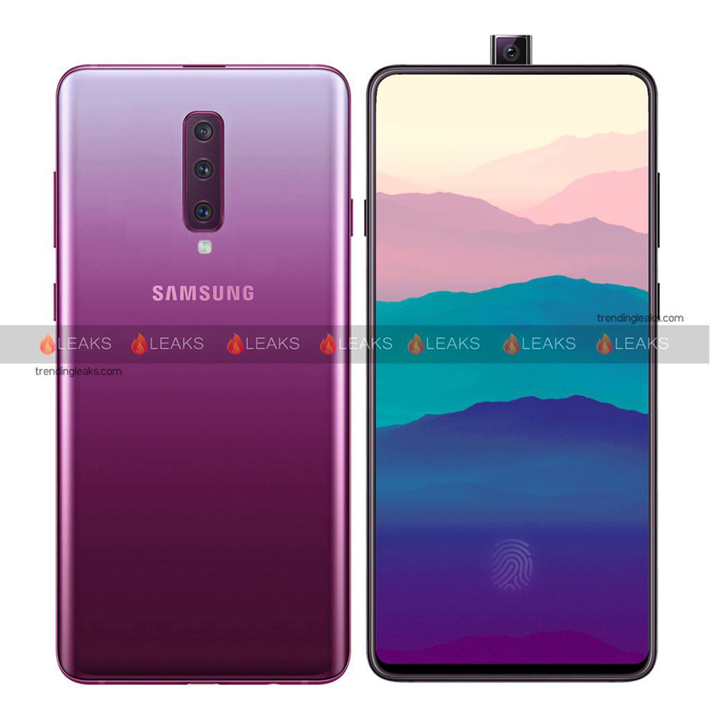 Sản phẩm - Lộ diện hình ảnh Samsung Galaxy A90 với camera 'trượt ẩn' độc đáo