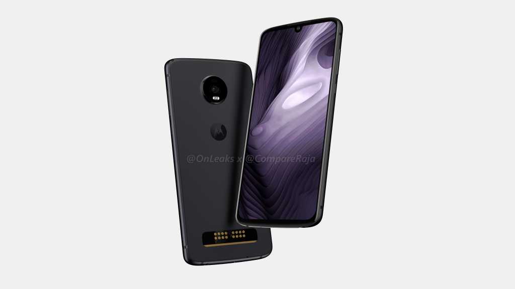 Sản phẩm - Lộ hình ảnh Moto Z4 Play độc đáo với màn hình giọt nước (Hình 2).