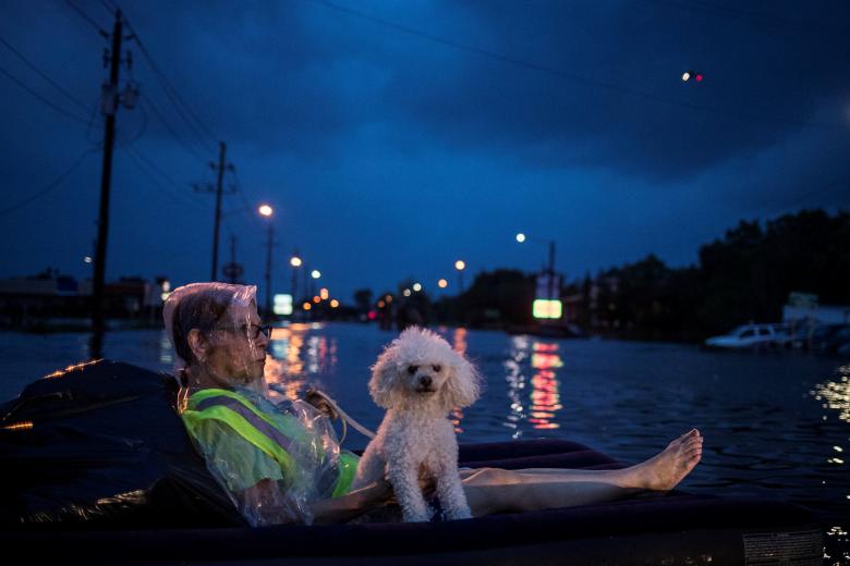 Tiêu điểm - Hình ảnh siêu bão Harvey càn quét Mỹ và cơn ác mộng ở Houston (Hình 4).