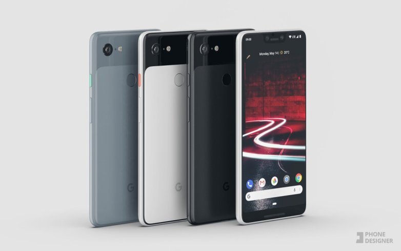 Google Pixel 3 XL lộ hình ảnh thiết kế 'tai thỏ' như iPhone X