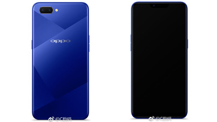 Rò rỉ hình ảnh Oppo A5, camera kép, màn hình 'tai thỏ'