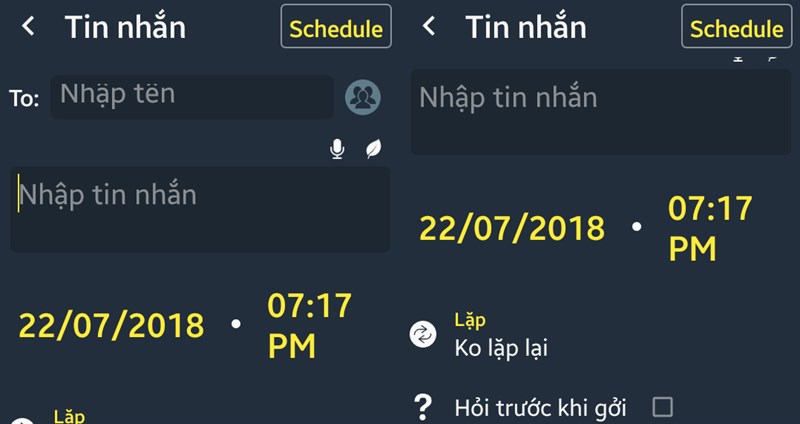 Thủ thuật - Tiện ích - Cách hẹn giờ gửi SMS, email, đăng Facebook trên smartphone (Hình 2).