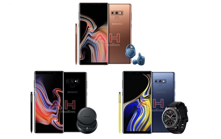 Sản phẩm - Lộ hình ảnh Galaxy Note 9 với 3 màu xanh dương, đen và nâu 'cực ngầu'