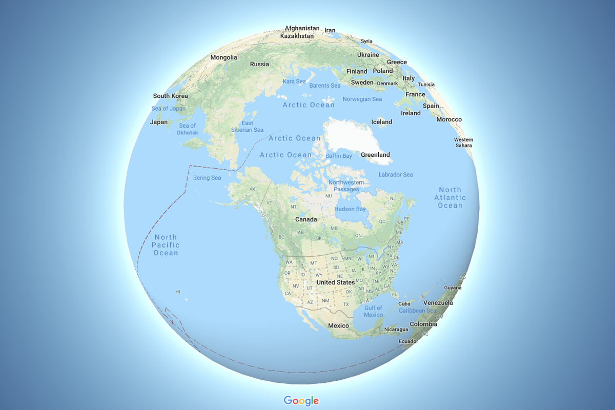 Cuộc sống số - Google Maps thêm chế độ hiển thị bản đồ Trái đất hình cầu