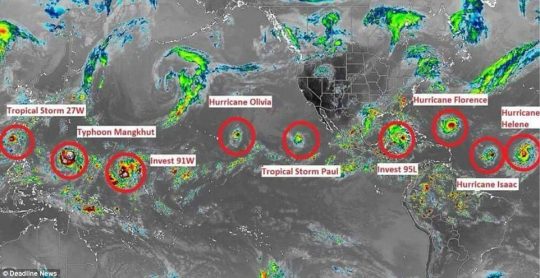 Tiêu điểm - Hiện tượng kỳ lạ: 7 cơn bão cùng lúc hoành hành trên toàn cầu