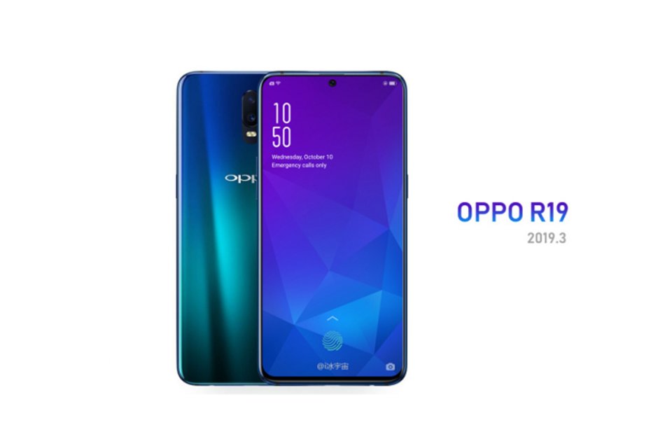 Sản phẩm - Lộ hình ảnh Oppo R19 với màn hình 'đục lỗ' độc đáo