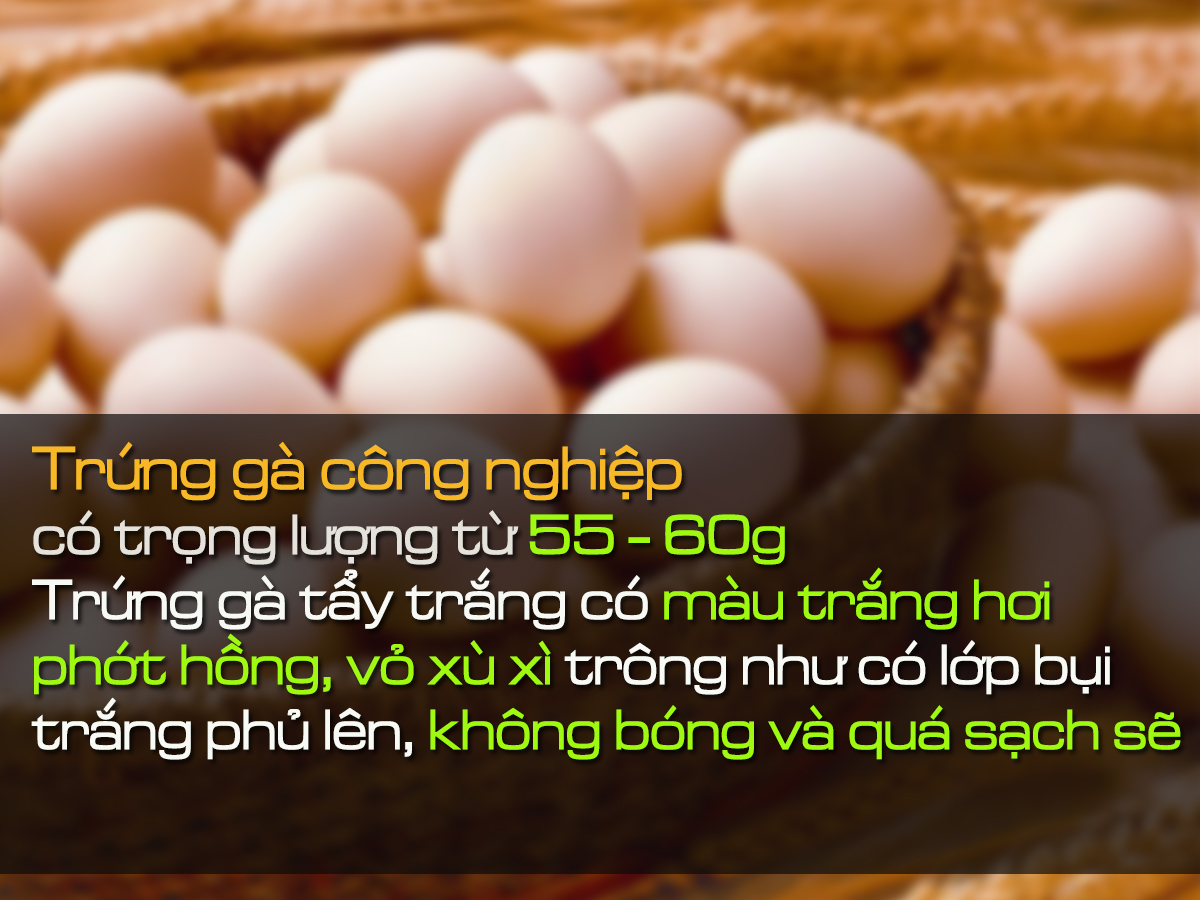 Dinh dưỡng - Làm thế nào để phát hiện trứng gà công nghiệp bị tẩy trắng? (Hình 2).