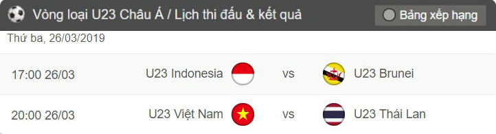 Thể thao - Lịch thi đấu vòng loại U23 châu Á 2020 ngày 26/3: U23 Việt Nam và trận cầu 'sinh tử'