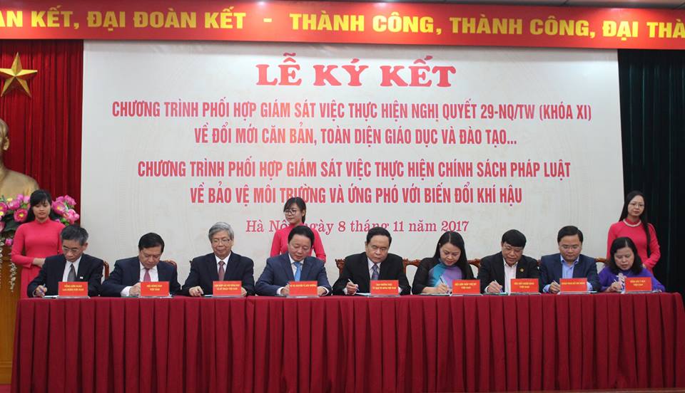 Kết nối- Chính sách - Phối hợp giám sát thực hiện chính sách pháp luật BVMT và ứng phó BĐKH (Hình 2).