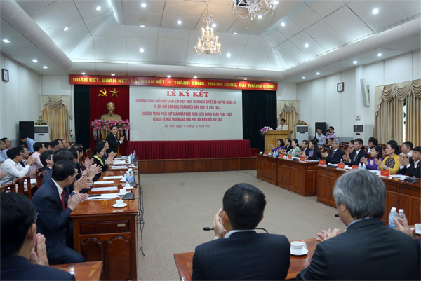 Kết nối- Chính sách - Phối hợp giám sát thực hiện chính sách pháp luật BVMT và ứng phó BĐKH