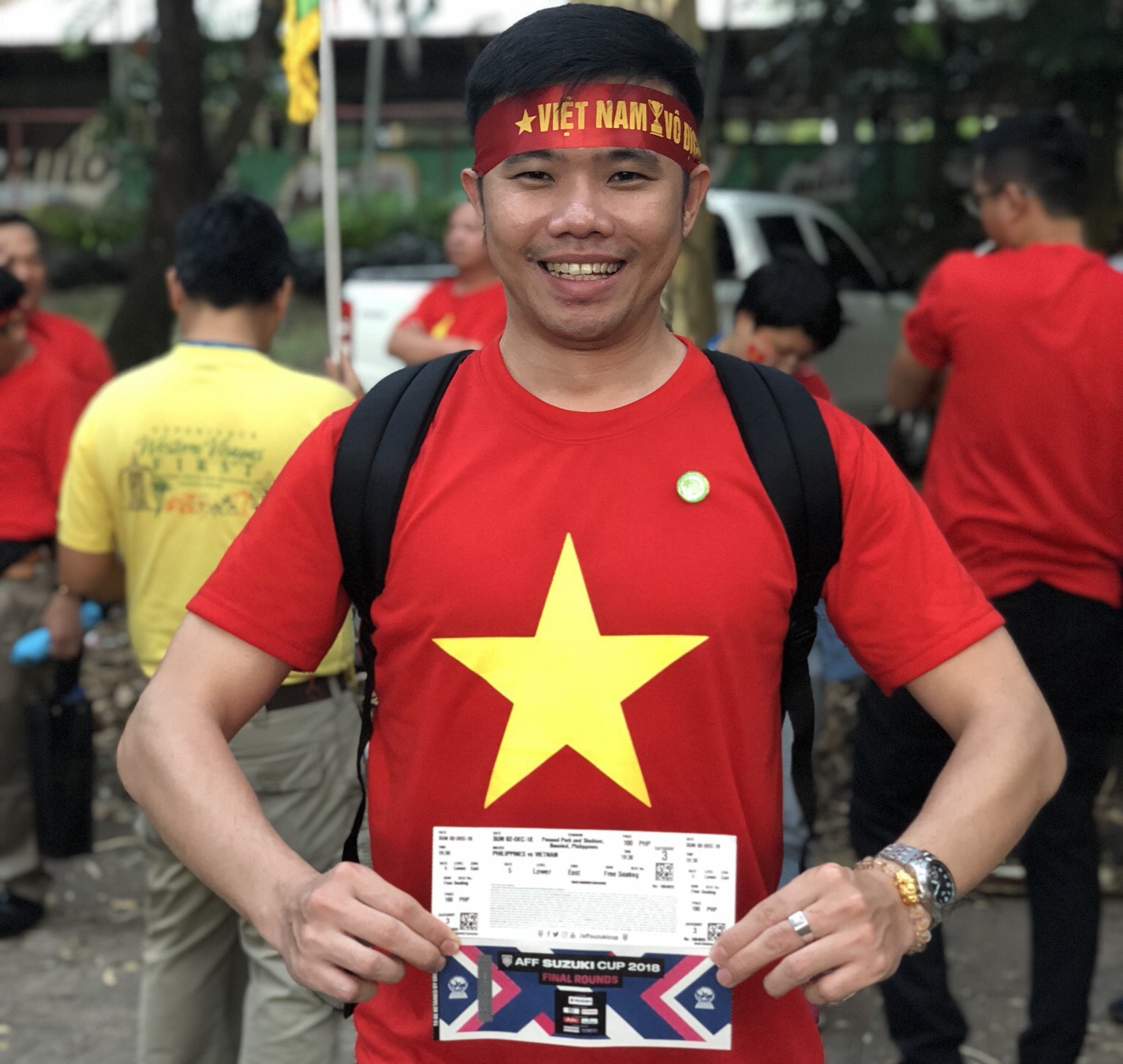 Thể thao - CĐV 'hừng hực' khí thế trước giờ khởi hành sang Malaysia tiếp lửa tinh thần tuyển Việt Nam (Hình 6).