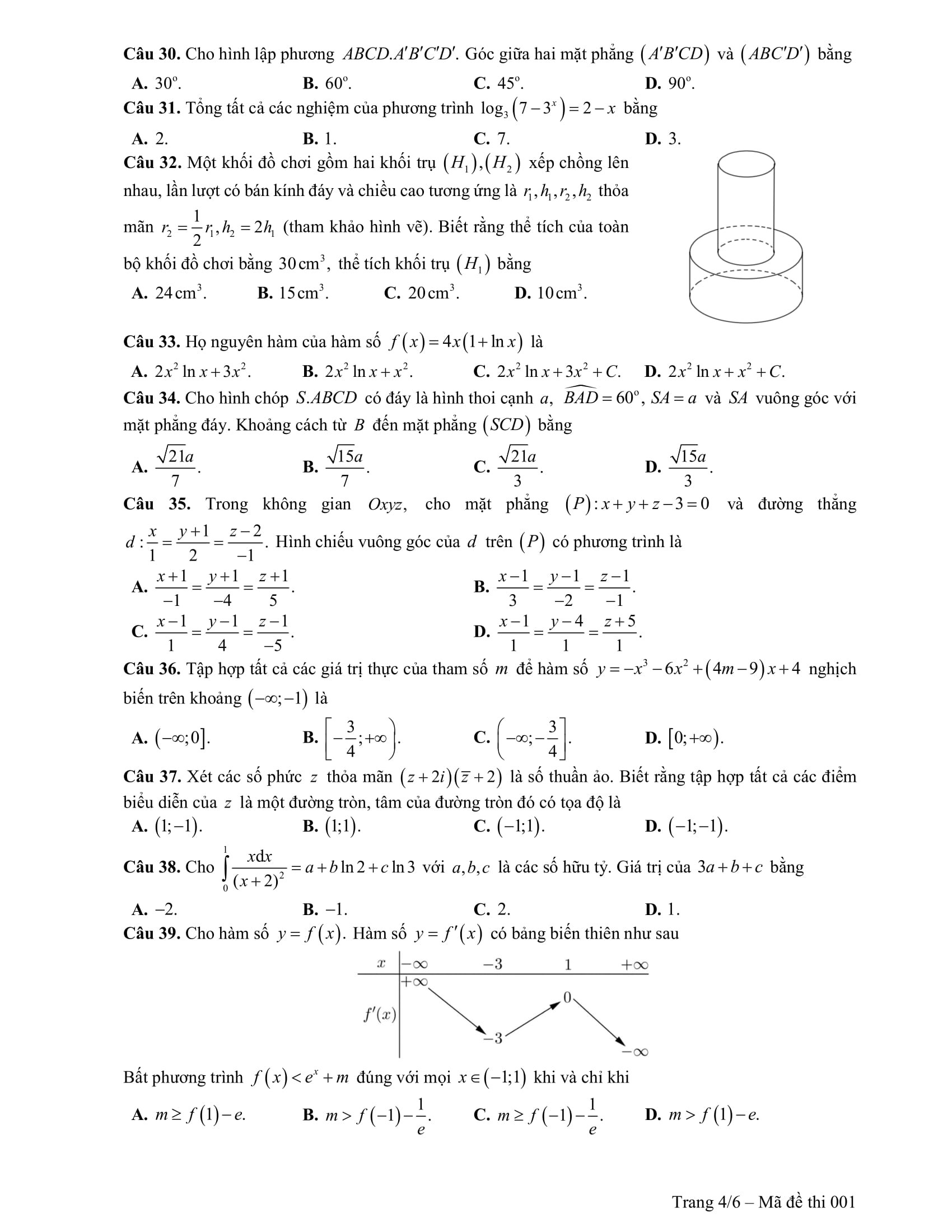 Giáo dục - Thi THPT Quốc gia 2019: Những lưu ý với đề Toán (Hình 5).