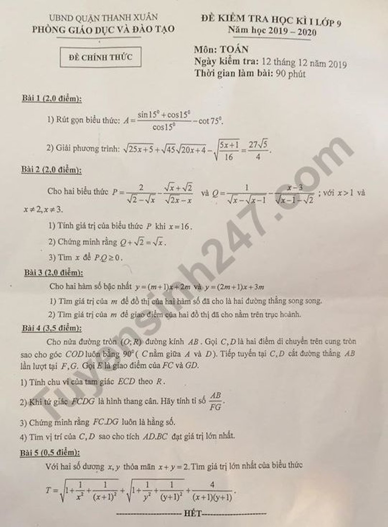 Giáo dục - Thông tin mới nhất vụ hy hữu hàng nghìn học sinh lớp 9 của quận phải thi lại vì... điểm thấp