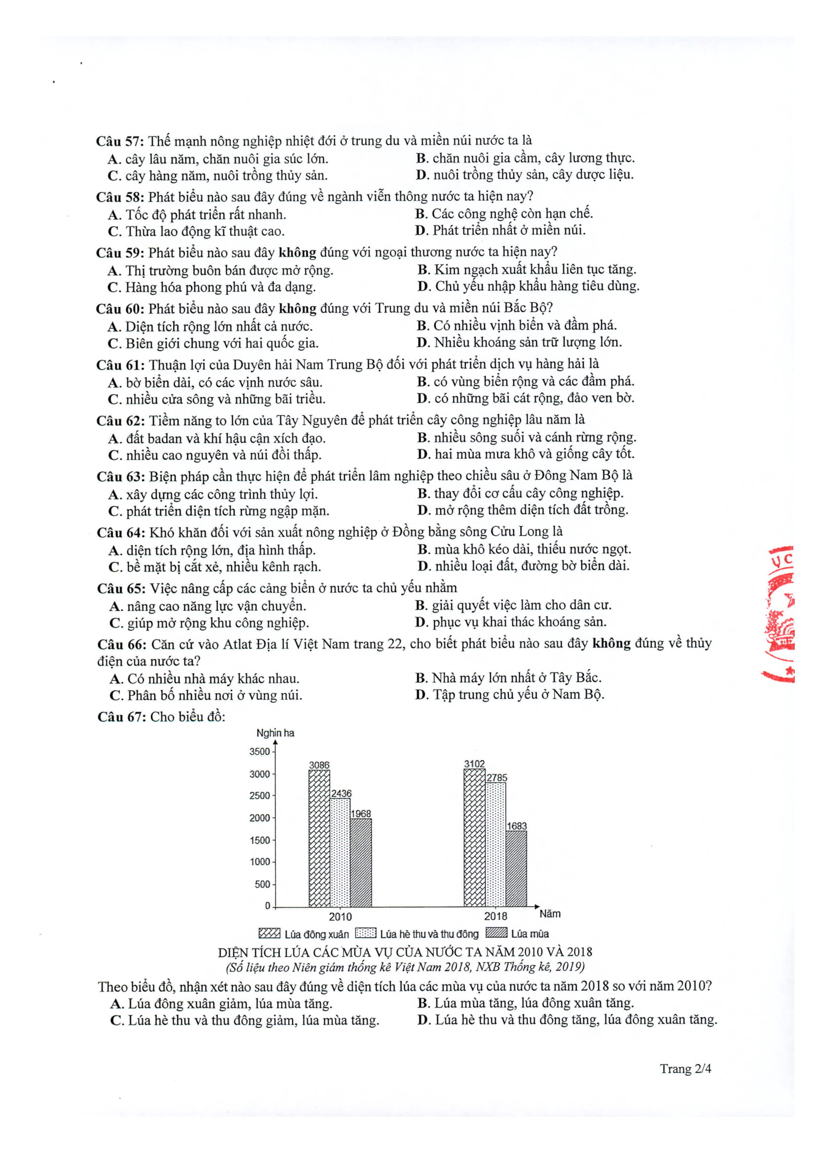 Giáo dục - Tổng hợp đề thi minh họa kỳ thi THPT Quốc gia 2020 (Hình 24).