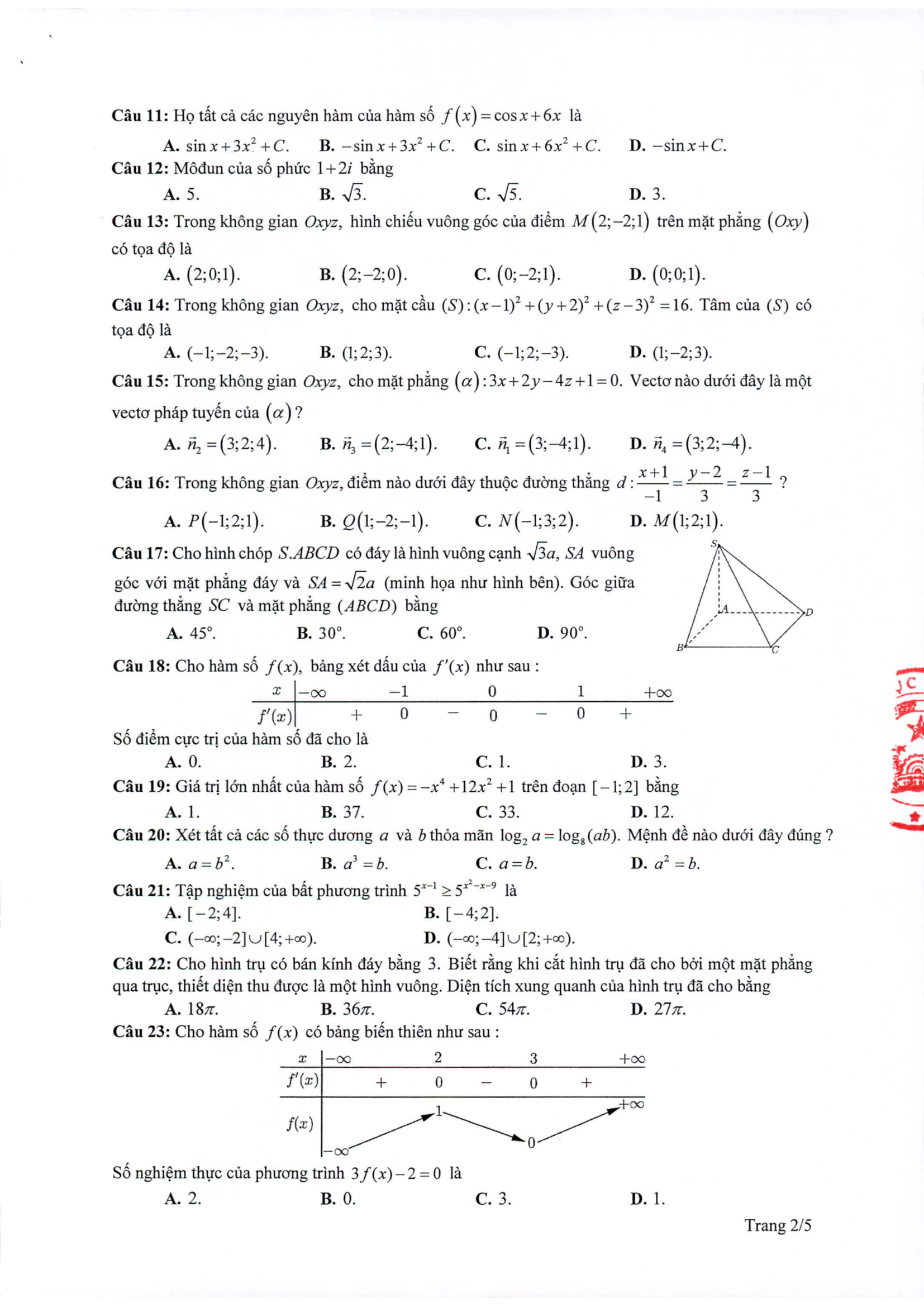 Giáo dục - Tổng hợp đề thi minh họa kỳ thi THPT Quốc gia 2020 (Hình 2).