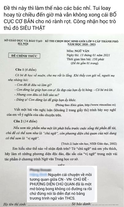 Giáo dục - Thạc sĩ giáo dục cũng 'bó tay', 'bỏ giấy trắng' khi gặp đề thi học sinh giỏi lớp 9