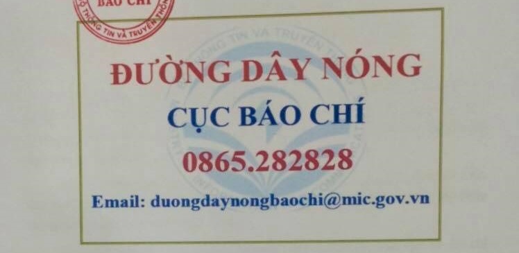 Tin nhanh - Công bố số điện thoại đường dây nóng cục Báo chí