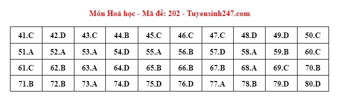 Giáo dục - Đề thi, đáp án môn Hóa học kỳ thi tốt nghiệp THPT 2024 mã đề 202 (Hình 5).