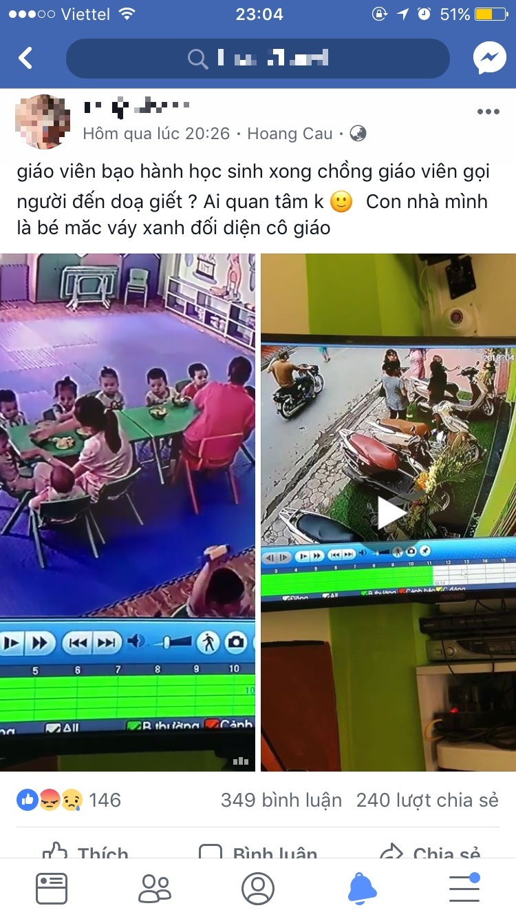 Hà Nội: Giáo viên bị phụ huynh đánh nhập viện vì nghi bạo hành trẻ