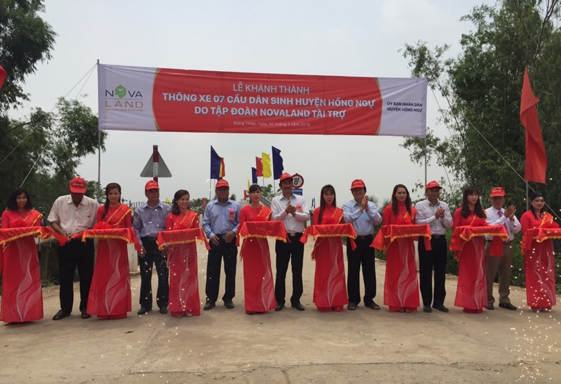 Khánh thành 7 cầu dân sinh mới tại huyện Hồng Ngự tỉnh Đồng Tháp