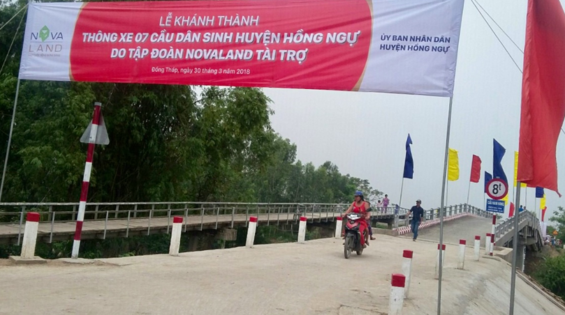 Khánh thành 7 cầu dân sinh mới tại huyện Hồng Ngự tỉnh Đồng Tháp (Hình 2).