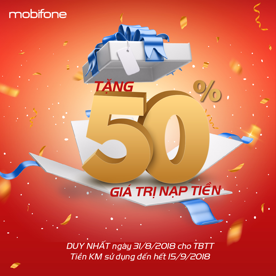 Cuộc sống số - Tưng bừng đón Quốc khánh với khuyến mại 50% từ MobiFone