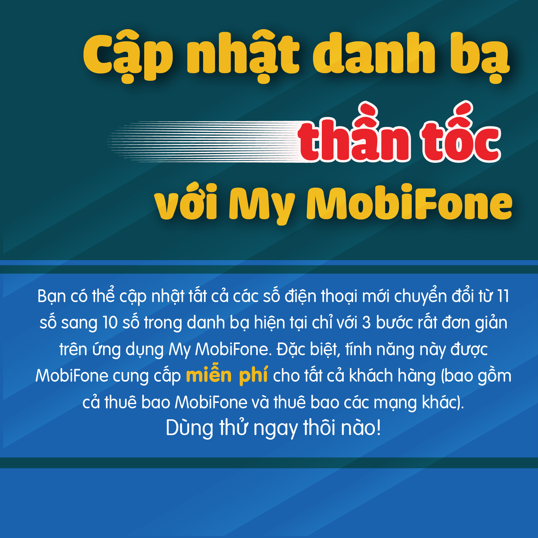 Cuộc sống số - Cập nhật danh bạ trong “chớp mắt” với My MobiFone