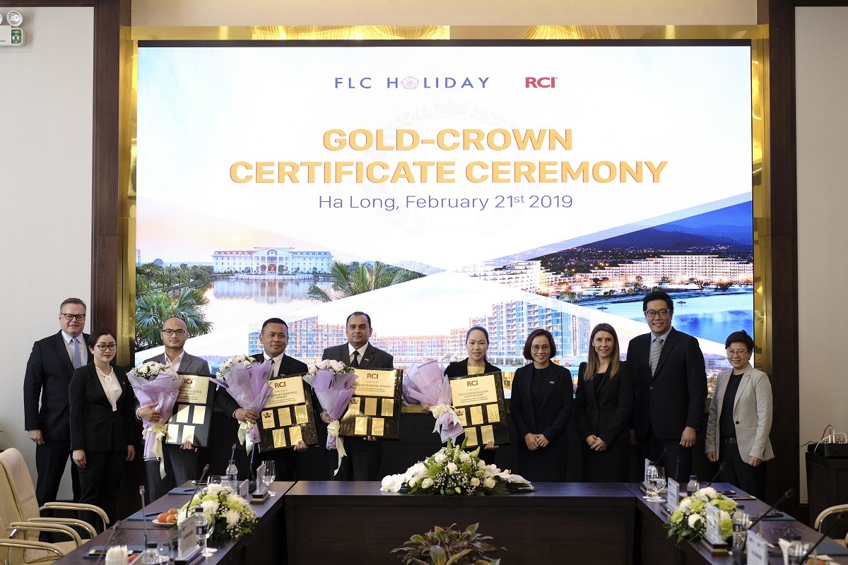 Tiêu dùng & Dư luận - RCI trao chứng nhận Gold Crown cho 4 quần thể, khách sạn của Tập đoàn FLC