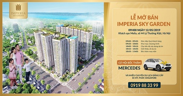 Bất động sản - Dự án Imperia Sky Garden “gây sốc” với chương trình mua nhà tặng Mercedes sang trọng