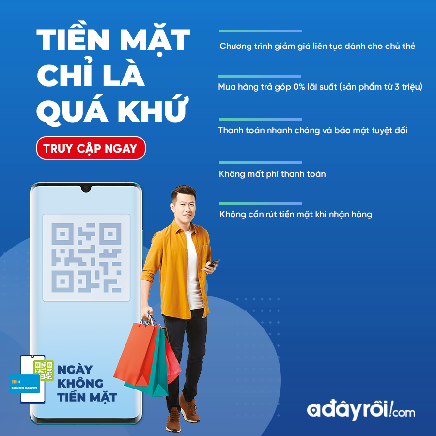 Cuộc sống số - Adayroi khuyến mãi khủng, hưởng ứng ngày không dùng tiền mặt đầu tiên ở Việt Nam